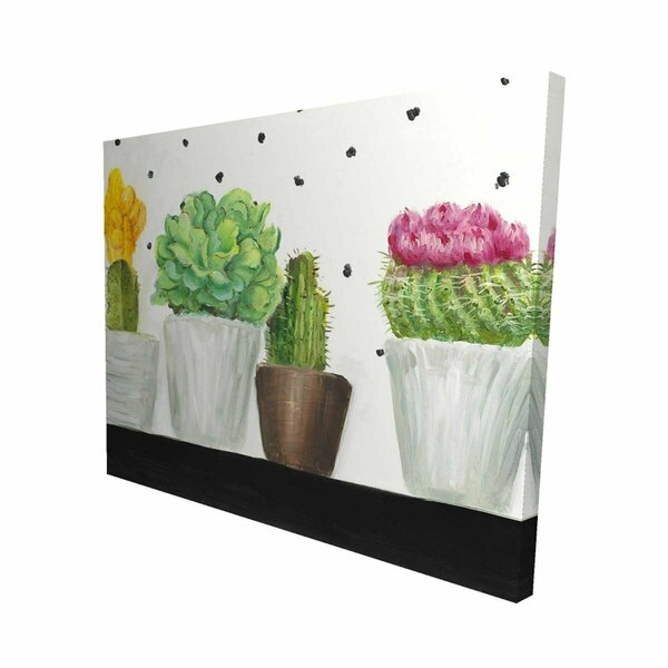 Fondo 16 x 20 in. Mini Cactus & Succulents-Print on Canvas FO2790551